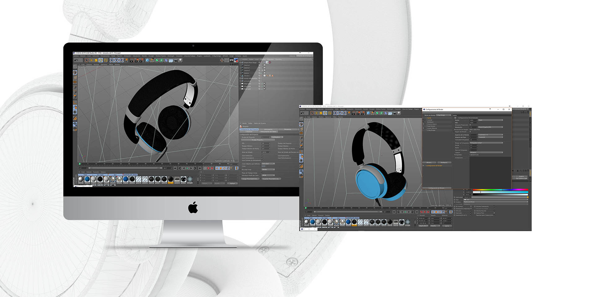 render fotorrealista sentey proceso 3d modelado