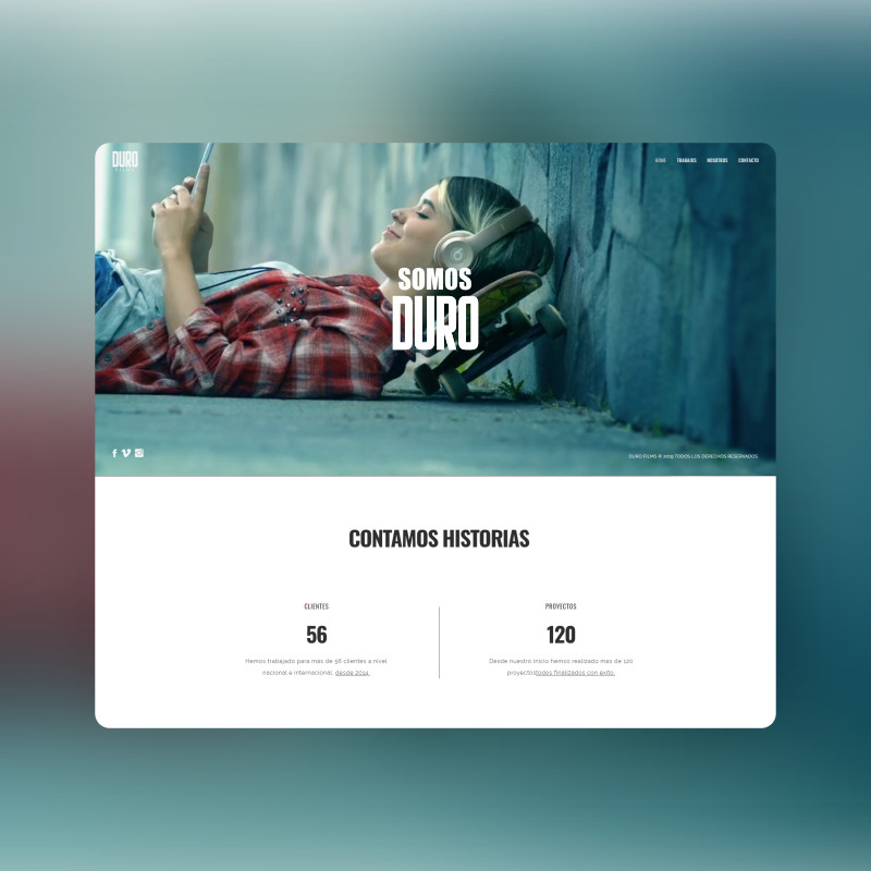 Diseño sitio web one page html5 responsive